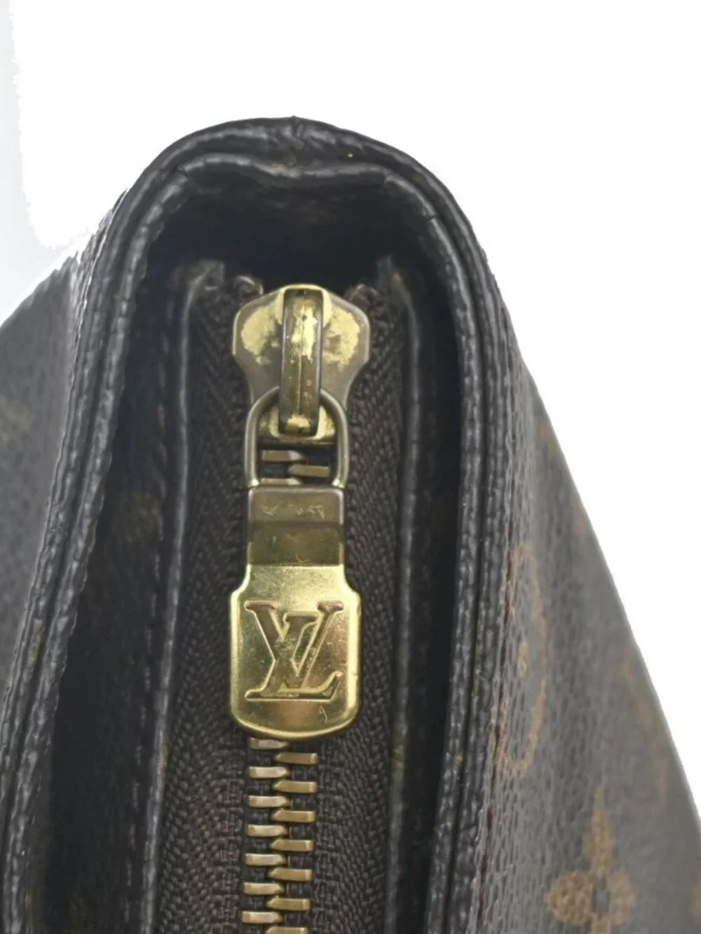 LOUIS VUITTON Cabas Mezzo Shoulder Bag Monogram Leather Brown M51151 82MA440